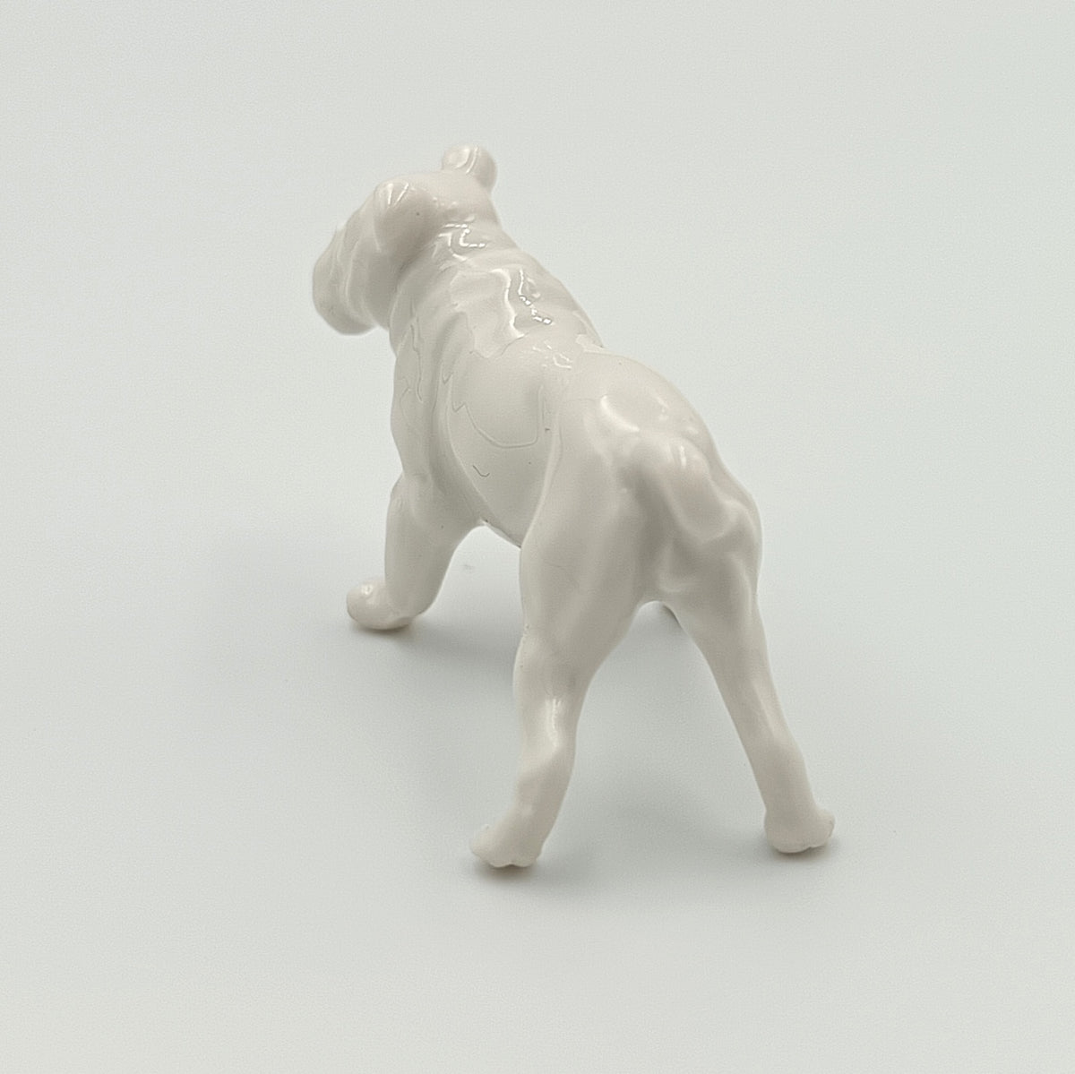 Rosenthal | White Porcelain Miniature English Bulldog Figurine | Standing Pose | Germany | c.1957–1970s