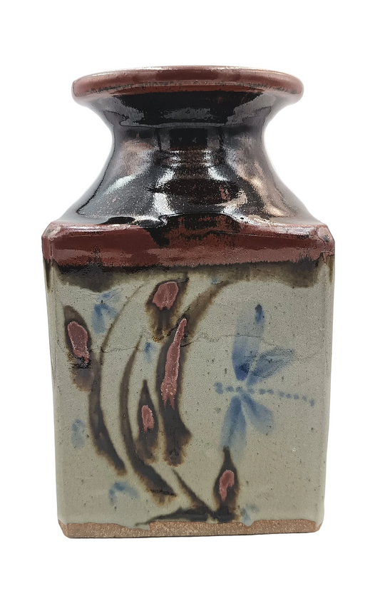 Andrew Walford | Slab-Built Stoneware Bottle Vase | Shongweni Pottery | KwaZulu-Natal, South Africa, c.1970s–1990s