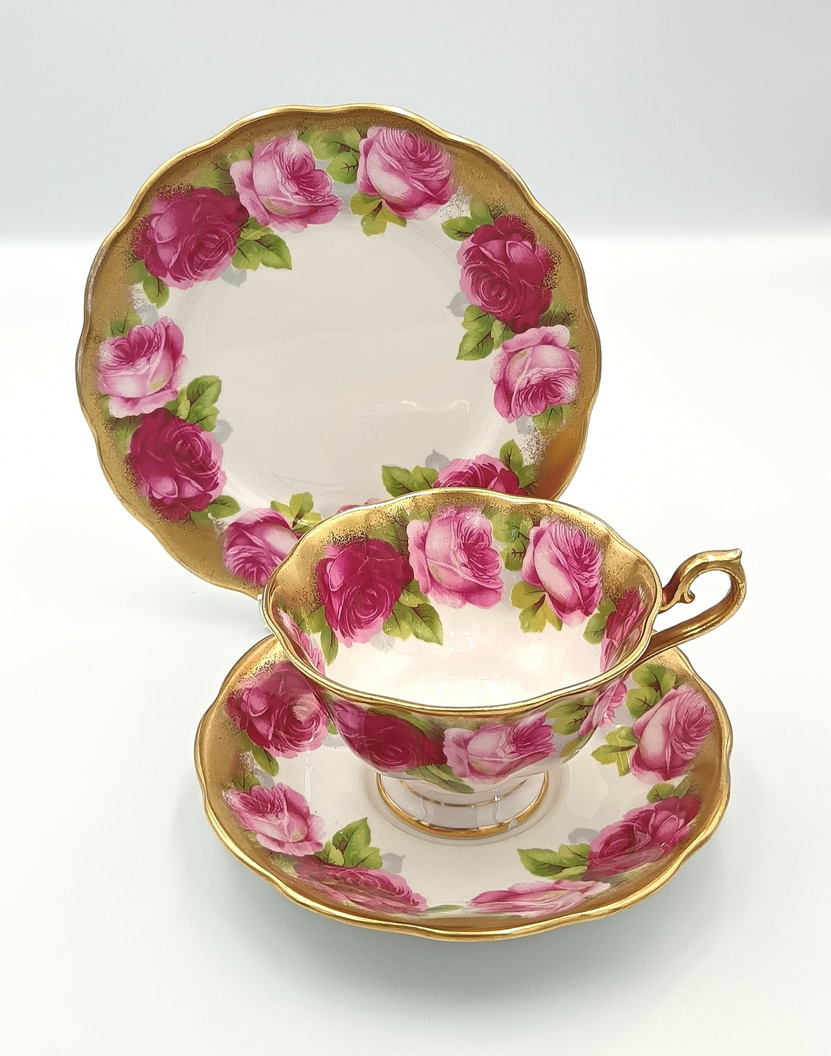 Royal Albert | Old English Rose-Style | Tea Trio | Bone China | England | c.1935–1950