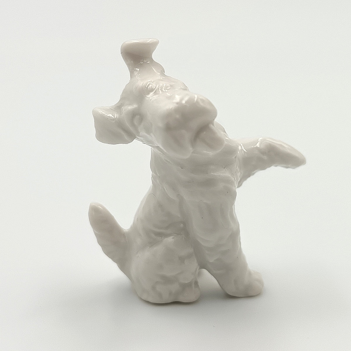 Rosenthal | White Porcelain Miniature Terrier Figurine | Wire Fox Terrier Puppy | Germany | c.1970s