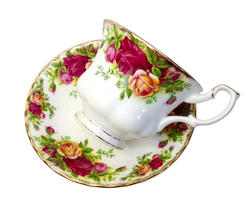 Royal Albert | Old Country Roses | Teacup and Saucer Duos | Bone China | England | © 1962 Royal Albert Ltd