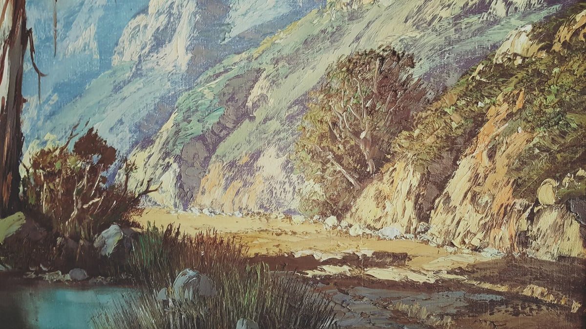 Michael Albertyn (Senior) | Cape Mountain River Landscape | Oil on Canvas | Signed Lower Left | Twentieth Century