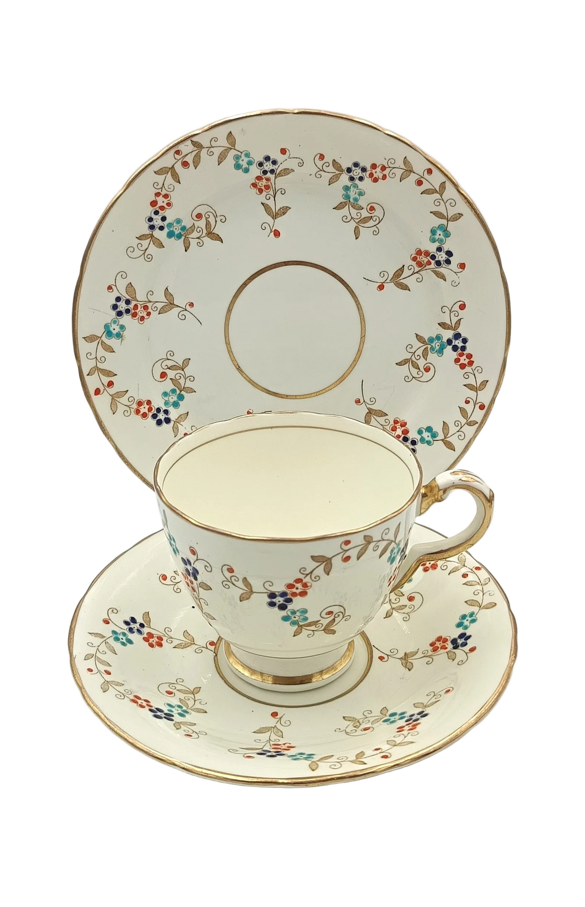J. H. Middleton & Co. (Delphine) | Pattern 1937 | Tea Trio | Bone China | Longton, England, c.1930s