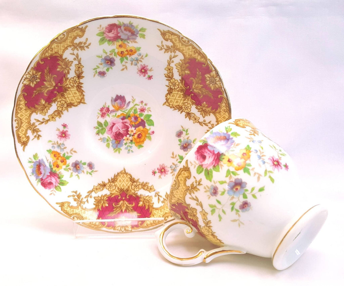 Tuscan Fine English Bone China | Provence | Two Duos (Cup & Saucer) | Pattern C18497 | Circa 1940s–1950s