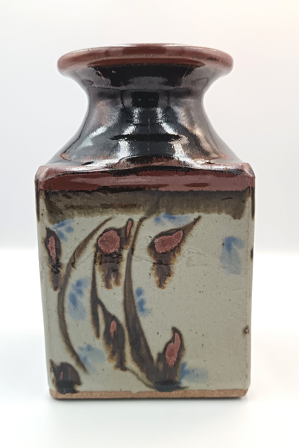 Andrew Walford | Slab-Built Stoneware Bottle Vase | Shongweni Pottery | KwaZulu-Natal, South Africa, c.1970s–1990s