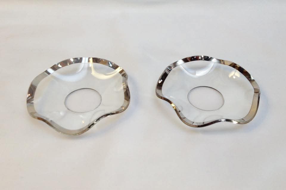 Pair of Sterling Silver Candlesticks — Baluster Column on Quatrefoil Base — Sheffield 1834, L P & Co — William IV