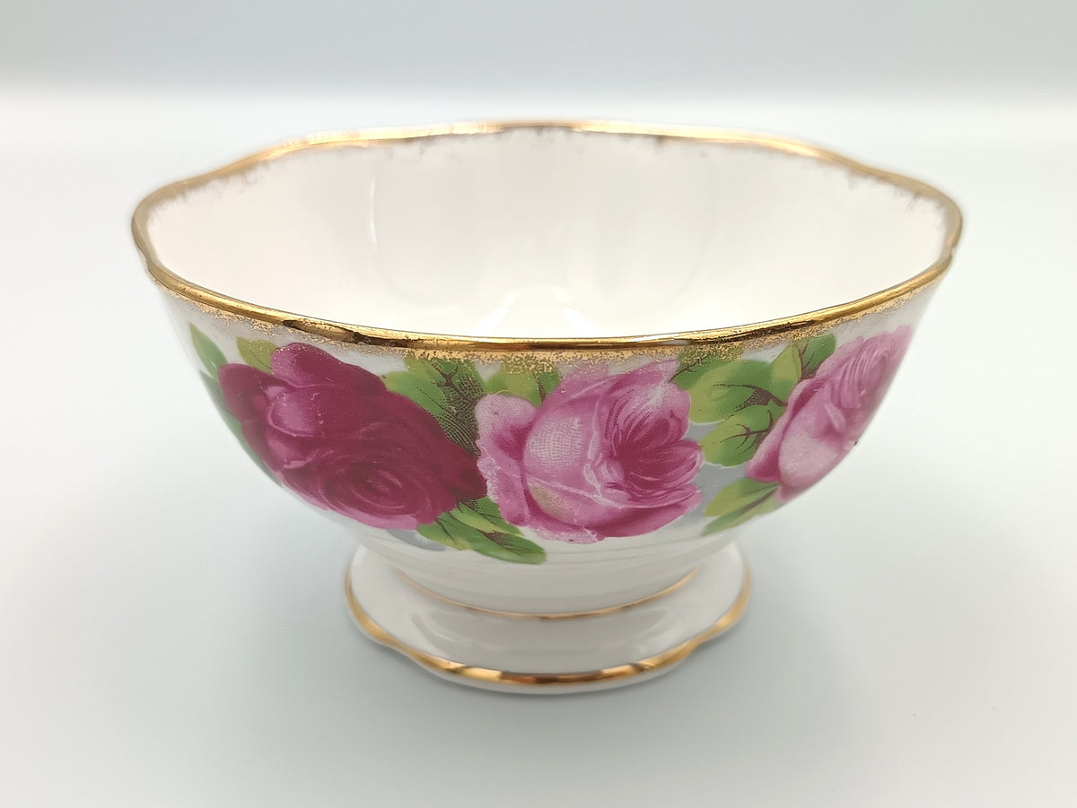 Royal Albert | Bone China | Open Sugar Bowl | Old English Rose | England | c.1927–1960