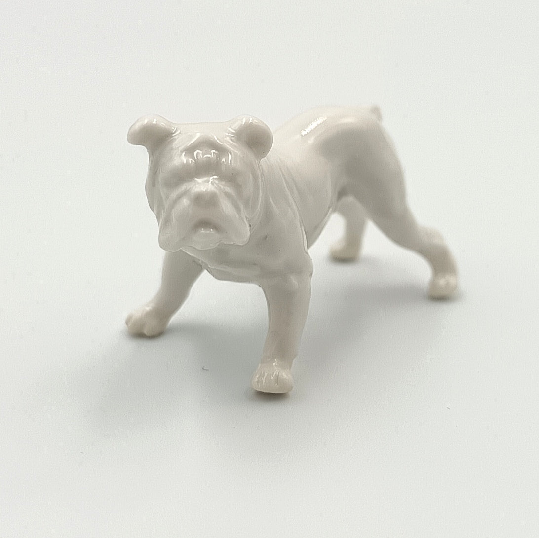 Rosenthal | White Porcelain Miniature English Bulldog Figurine | Standing Pose | Germany | c.1957–1970s