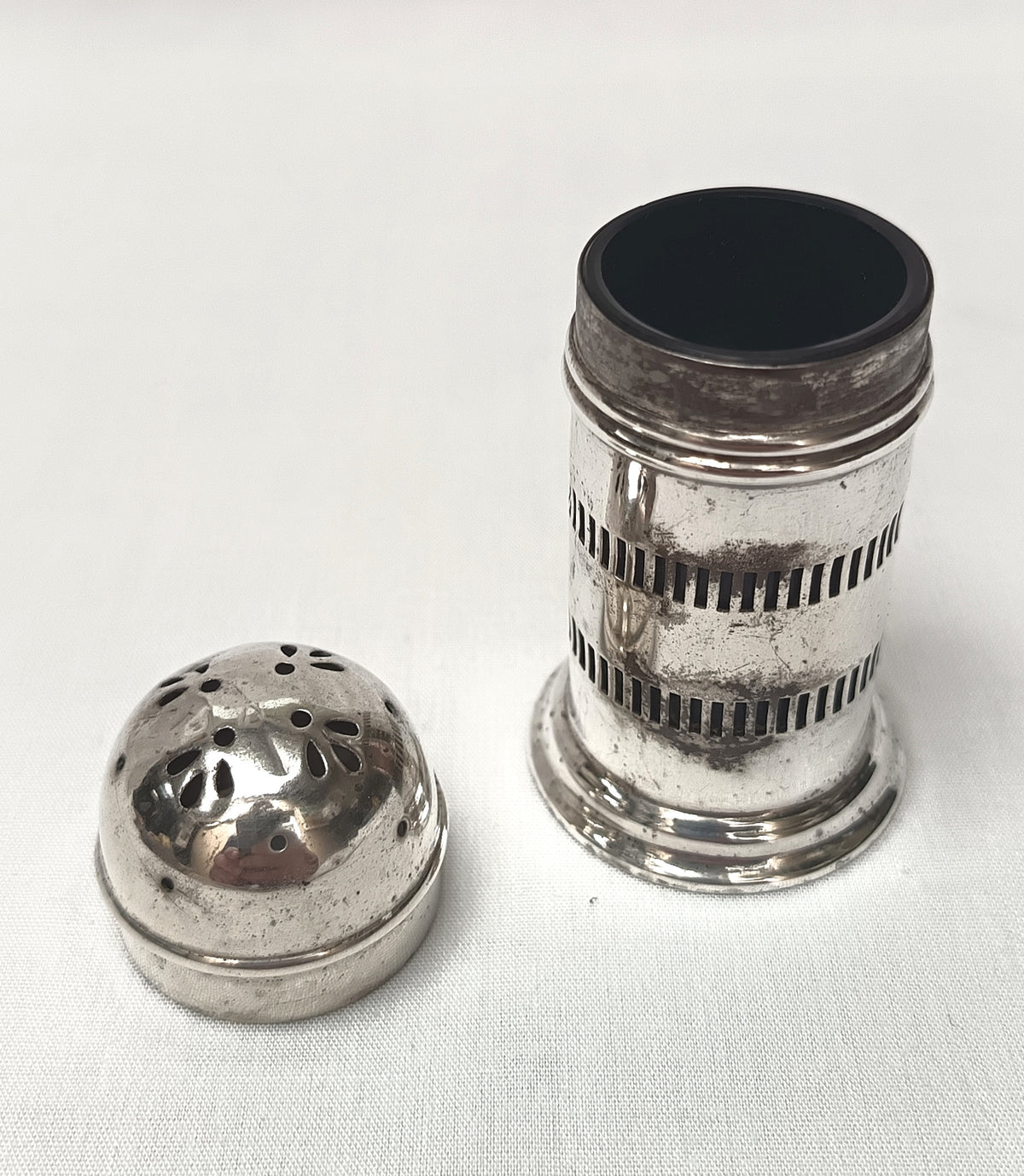 Antique Hallmarked Sterling Silver Pepperette (or Salt Shaker)
