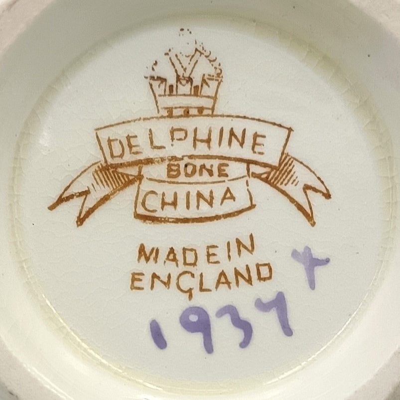J. H. Middleton & Co. (Delphine) | Pattern 1937 | Tea Trio | Bone China | Longton, England, c.1930s