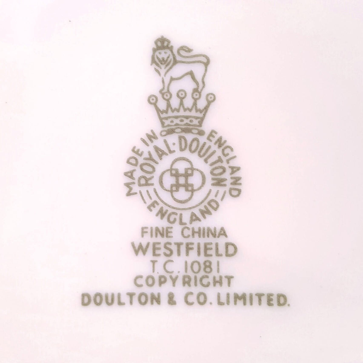 Royal Doulton | Westfield | T.C.1081 | 4-Piece Place Setting | 60 Available