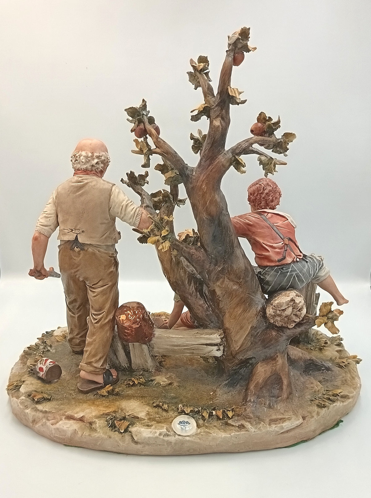 Lorenzo | La Sorpresa (The Surprise) | Large Capodimonte Figural Group | Hand-Painted Porcelain | Italy, 20th Century