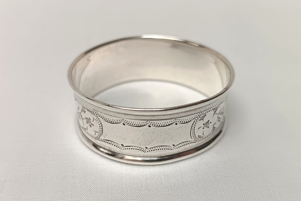 Antique Hallmarked Sterling Silver Serviette Ring