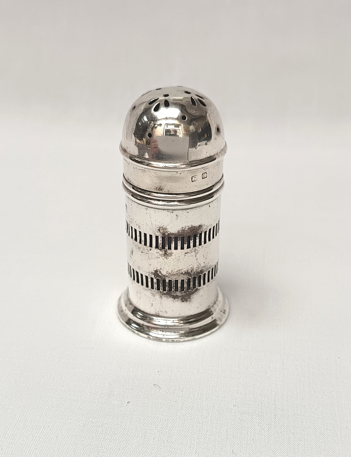 Antique Hallmarked Sterling Silver Pepperette (or Salt Shaker)