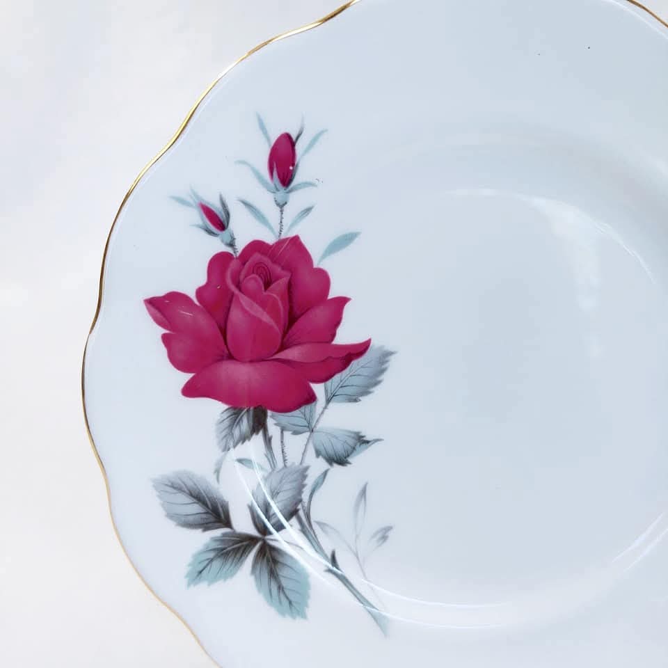 Vintage Royal Albert ‘Sweet Romance’ Bone China Trios – Made in England