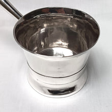 Load image into Gallery viewer, Antique Sterling Silver Brandy Saucepan with Ebony Handle – Elegant Collectible Tableware
