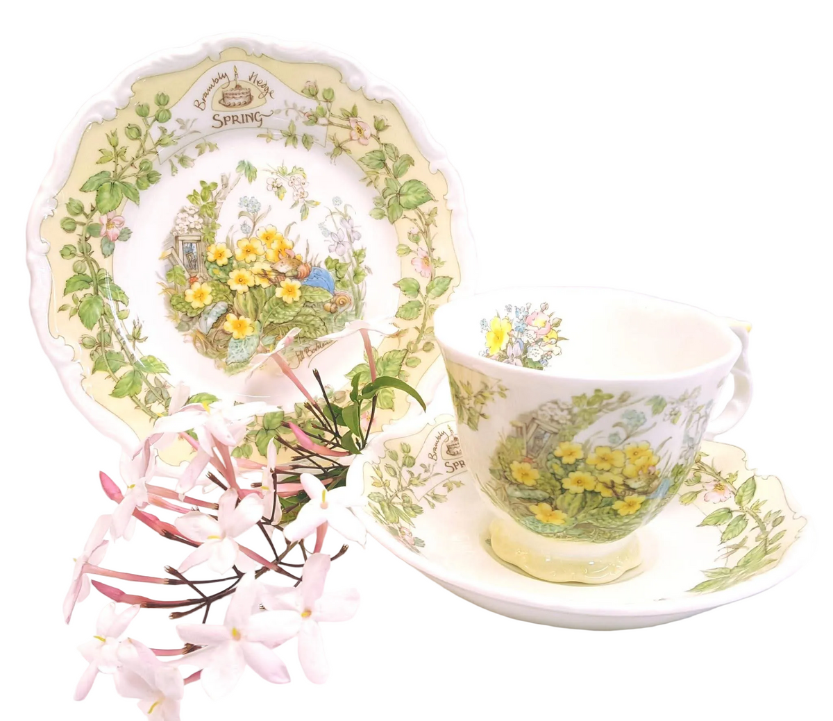 Royal Doulton | Brambley Hedge — Spring | Trio | Jill Barklem | 1983