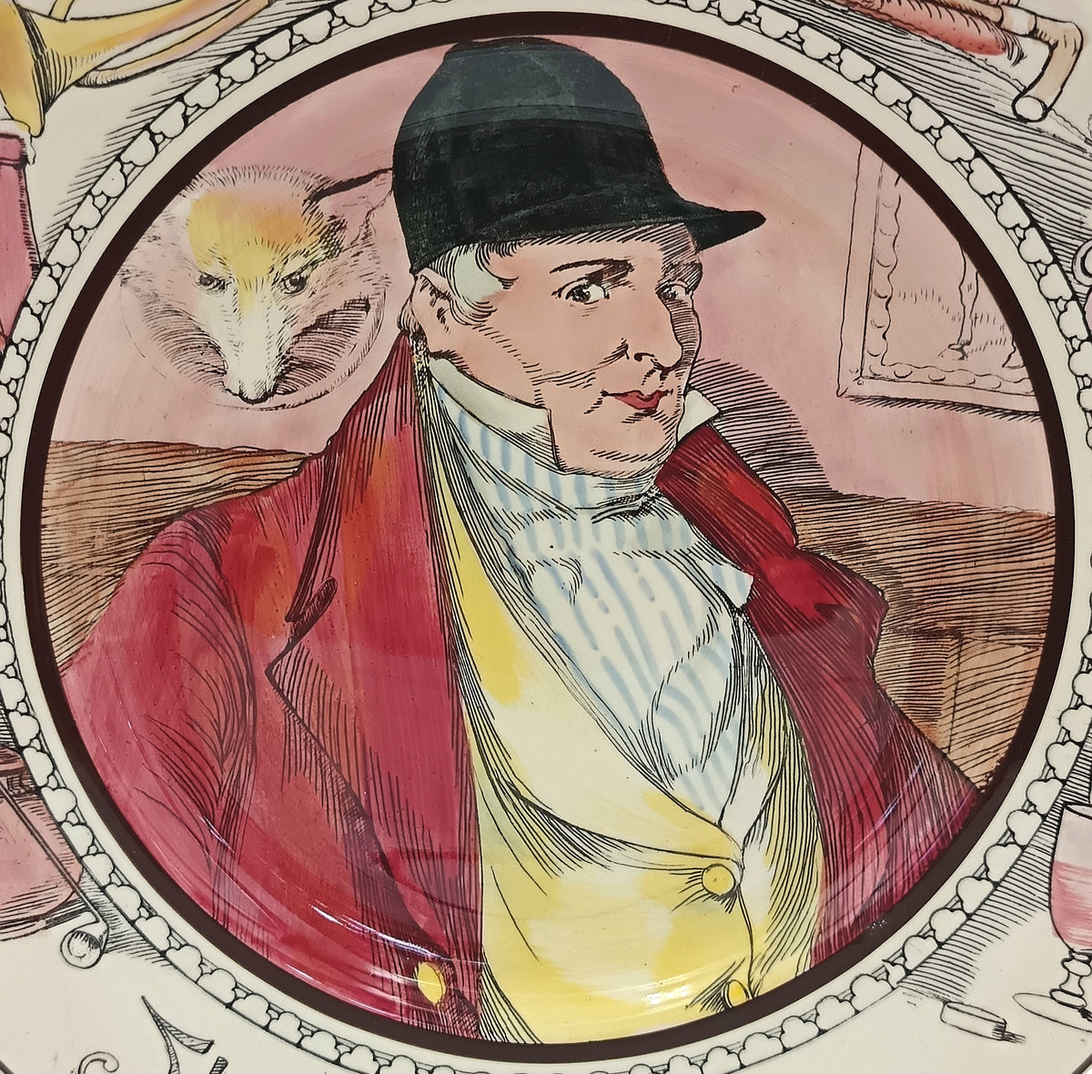 Royal Doulton | The Professionals Series — The Hunting Man | Series Ware Cabinet Plate | Pattern D6282 | England, mid-20th century