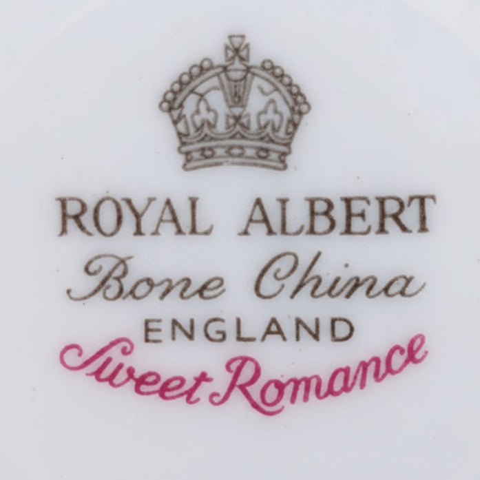 Vintage Royal Albert ‘Sweet Romance’ Bone China Trios – Made in England