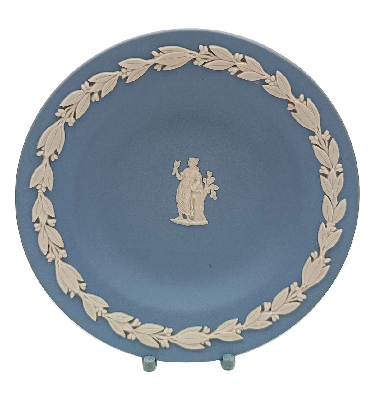 Wedgwood | Light Blue Jasperware | Pin Dish | Classical Figure | Mid-to-Late 20th Century