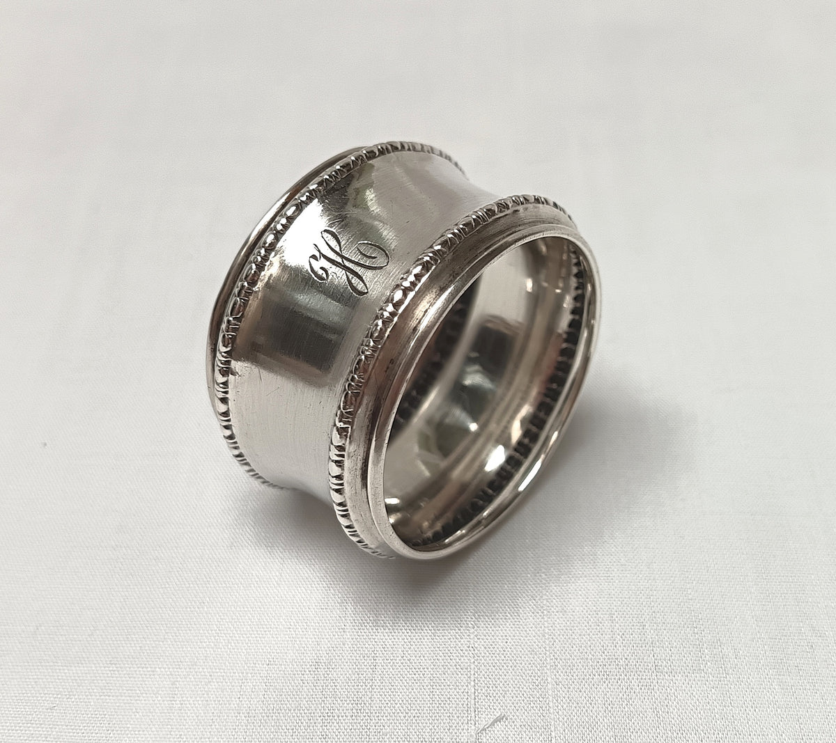 Antique Hallmarked Sterling Silver Serviette / Napkin Ring – Gorham Manufacturing Company, Birmingham, 1919