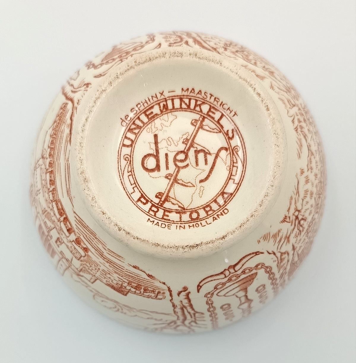 De Sphinx, Maastricht | Voortrekker Centenary Commemorative Bowl | 1838–1938 | Issued by Uniewinkels, Pretoria