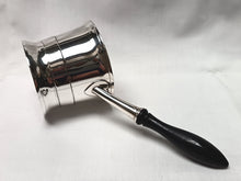 Load image into Gallery viewer, Antique Sterling Silver Brandy Saucepan with Ebony Handle – Elegant Collectible Tableware
