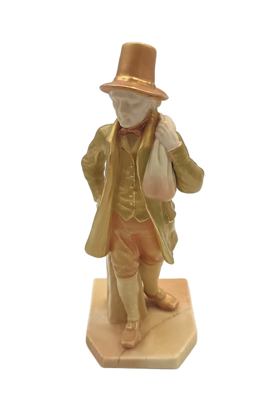 Royal Worcester | James Hadley | The Welshman — Countries of the World Series | Shot Enamel | Model 1875 | c.1896