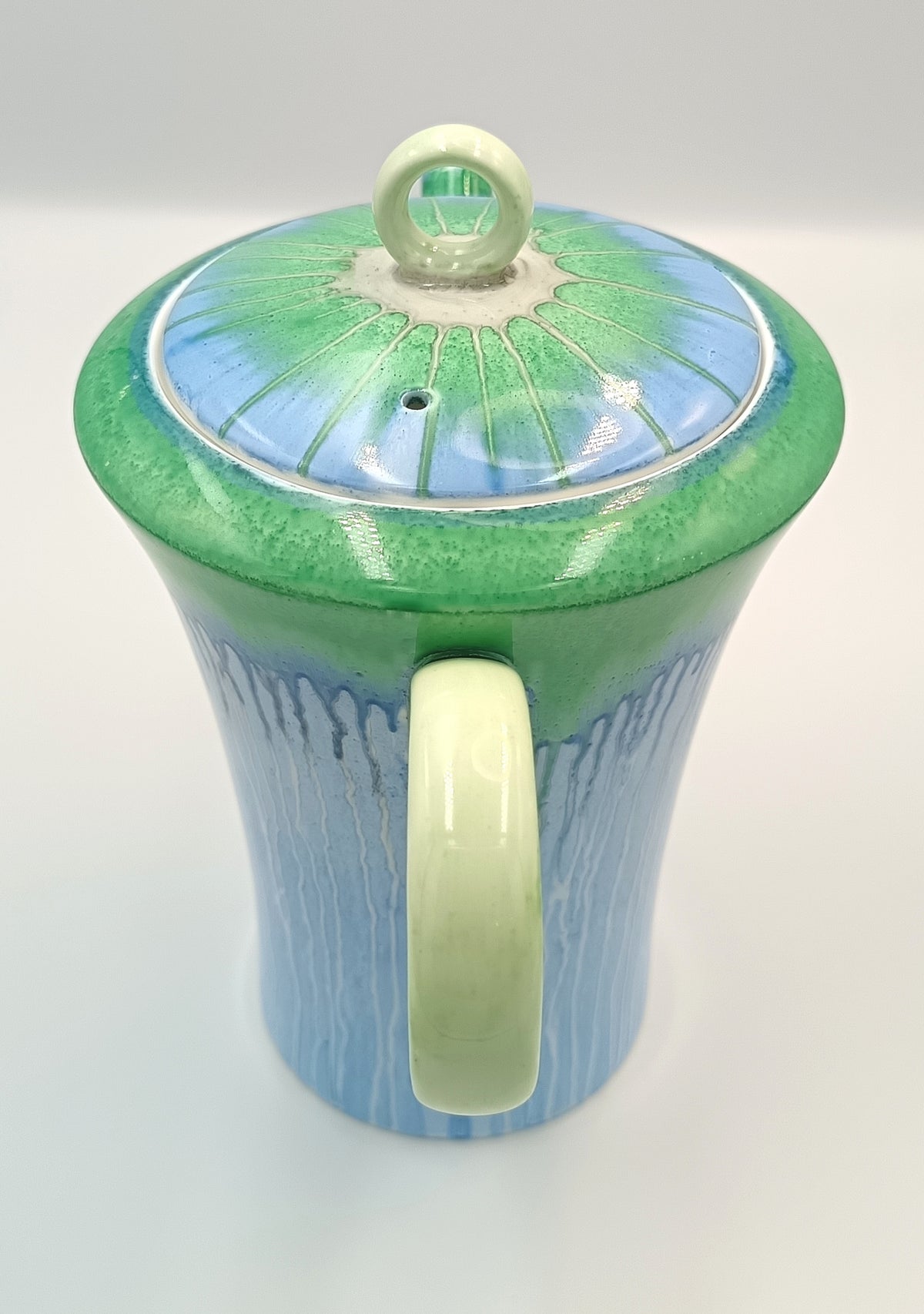 Shelley | Harmony Dripware | Regent Shape | Blue & Green | Part Coffee Service | England, 1933–1934