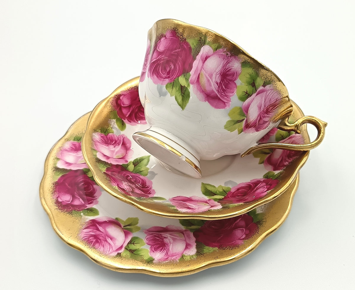 Royal Albert | Old English Rose-Style | Tea Trio | Bone China | England | c.1935–1950