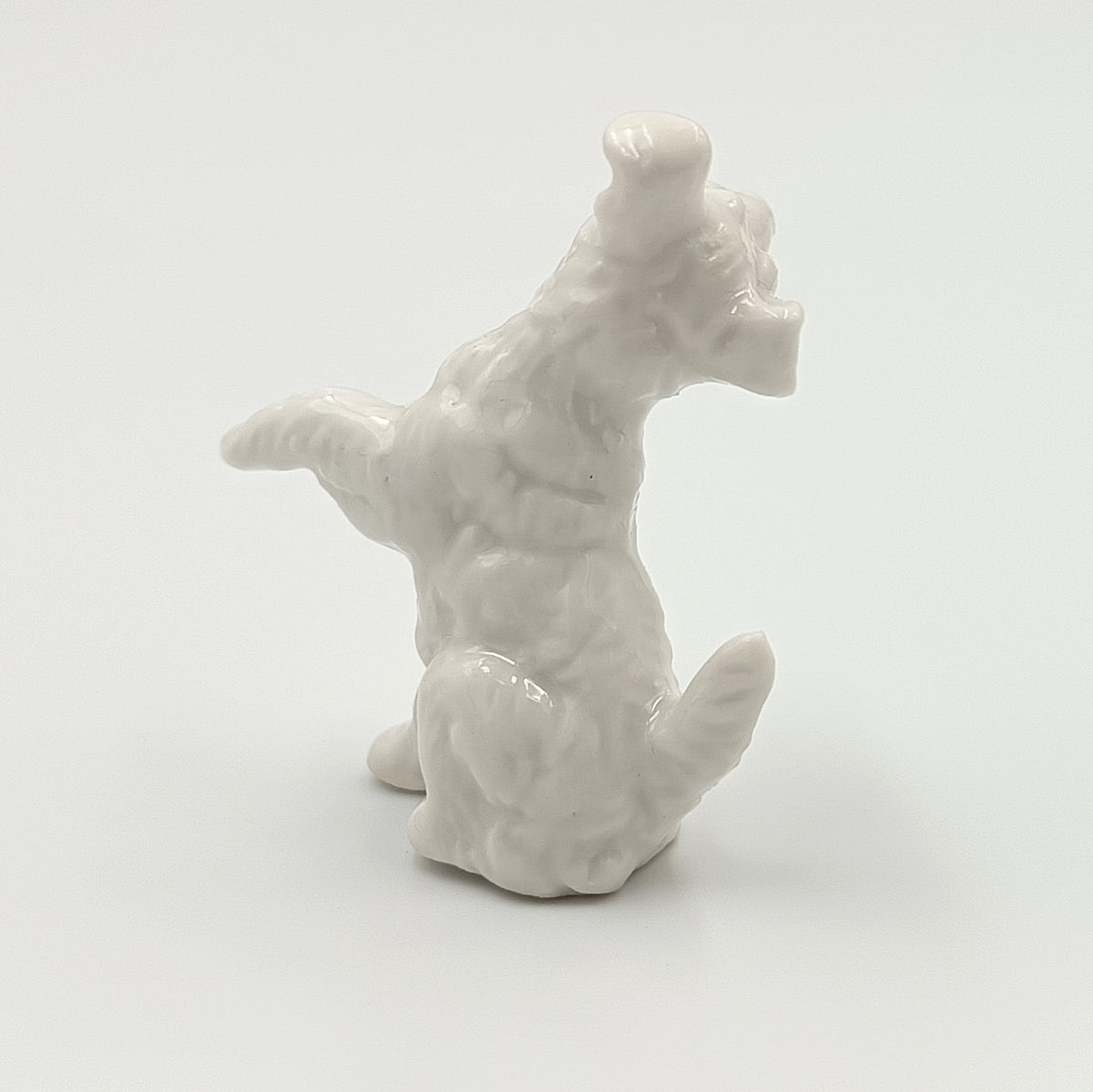 Rosenthal | White Porcelain Miniature Terrier Figurine | Wire Fox Terrier Puppy | Germany | c.1970s
