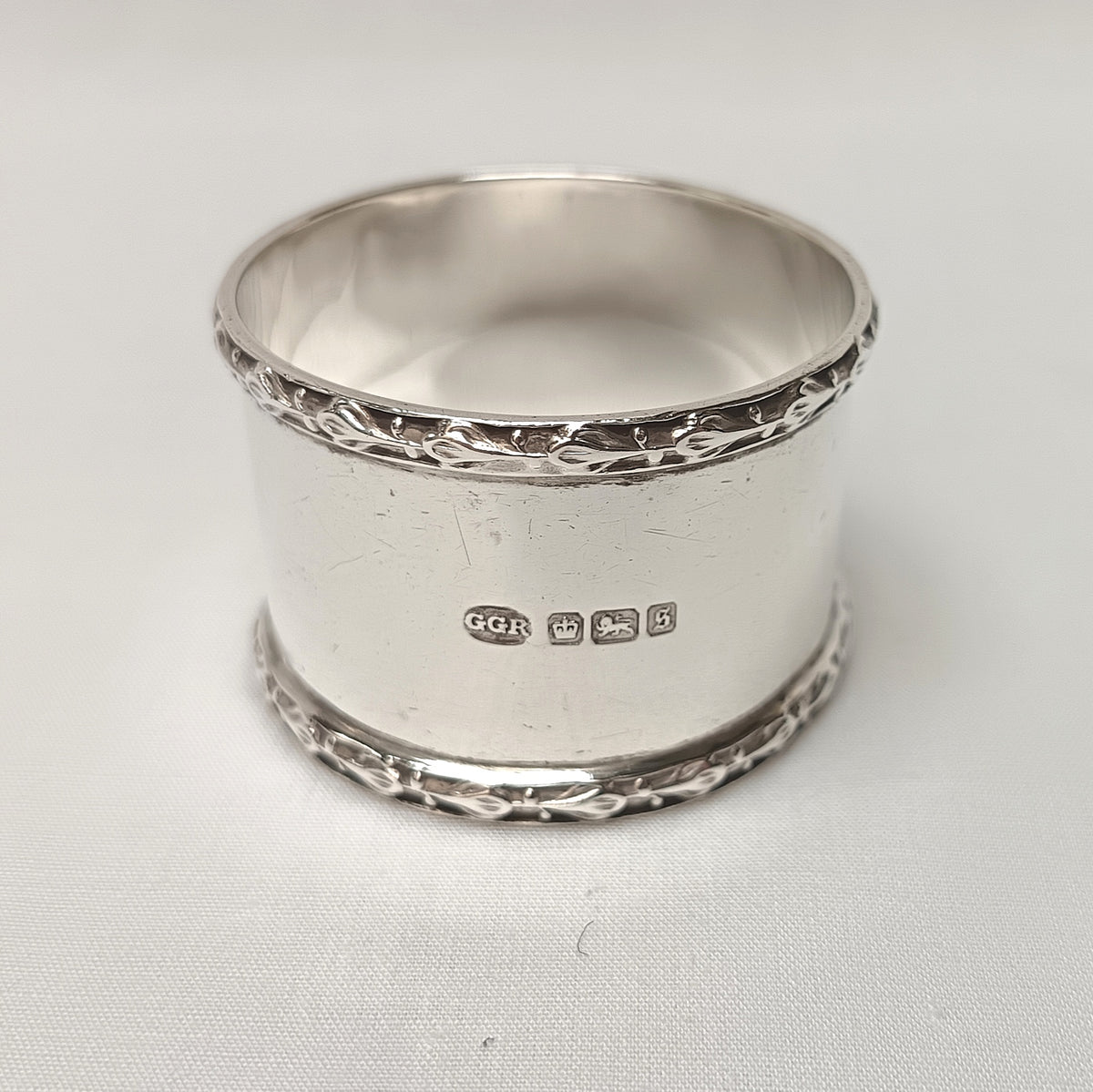 Antique Edwardian Hallmarked Sterling Silver Serviette Ring