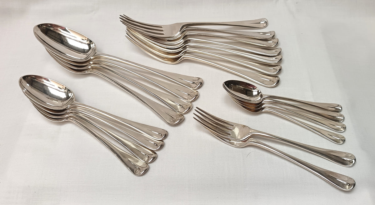 Chawner & Co | Old English Pattern | Part Sterling Silver Flatware Set | London | 1863