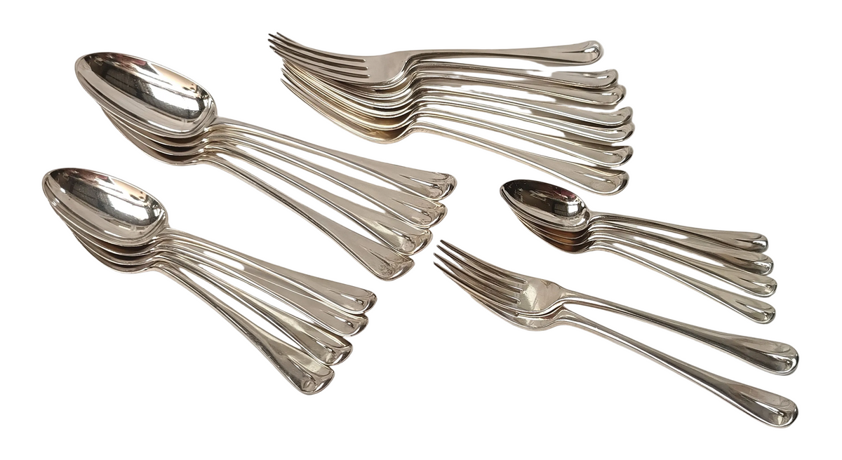 Chawner & Co | Old English Pattern | Part Sterling Silver Flatware Set | London | 1863