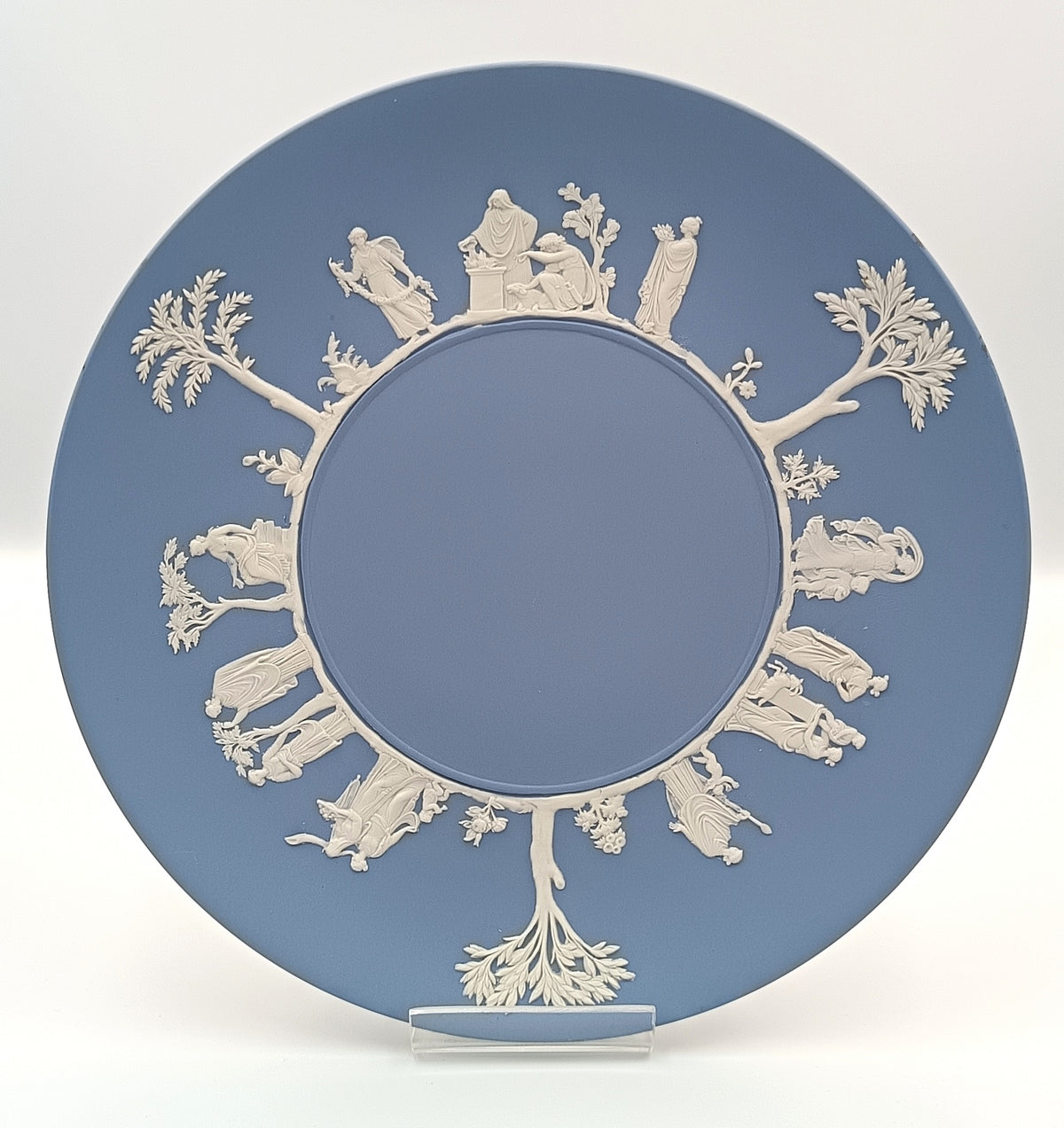 Wedgwood | Blue Jasperware | Classical Scenes | Decorative Plate | England, 1956
