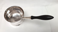 Load image into Gallery viewer, Antique Sterling Silver Brandy Saucepan with Ebony Handle – Elegant Collectible Tableware
