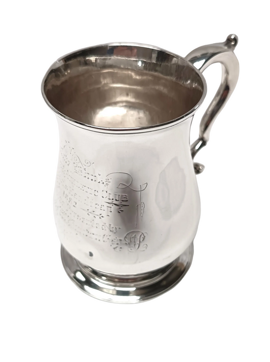 Antique George II Sterling Silver Trophy Tankard – London, c.1760