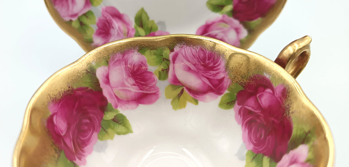 Royal Albert | Old English Rose-Style | Tea Trio | Bone China | England | c.1935–1950