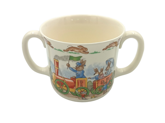 Royal Doulton | Bunnykins | Two-Handled Child's Mug | Fine Bone China | England, 1984 — Golden Jubilee Celebration