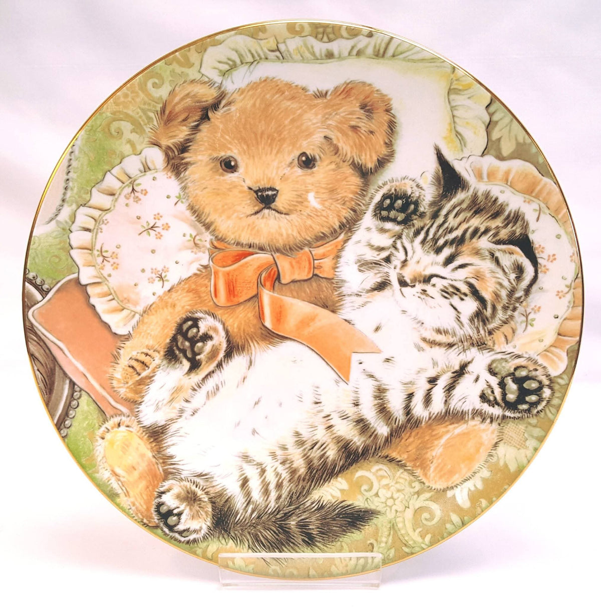Various Makers | Teddy Bear Cabinet Plates | Collection of Six | Circa 1980s–1990s