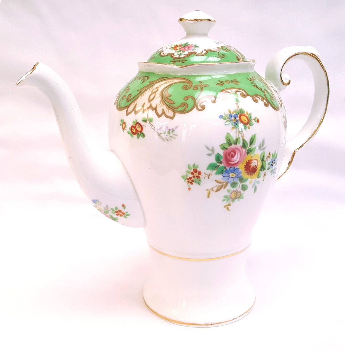 Tuscan Fine Bone China | 'Blenheim' Pattern | Part Coffee Set | 9 Pieces | Circa 1940s
