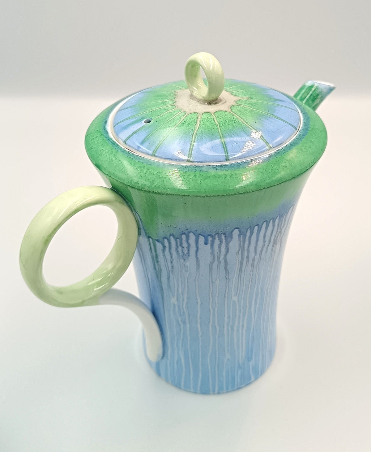 Shelley | Harmony Dripware | Regent Shape | Blue & Green | Part Coffee Service | England, 1933–1934