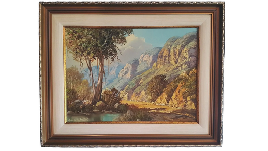 Michael Albertyn (Senior) | Cape Mountain River Landscape | Oil on Canvas | Signed Lower Left | Twentieth Century