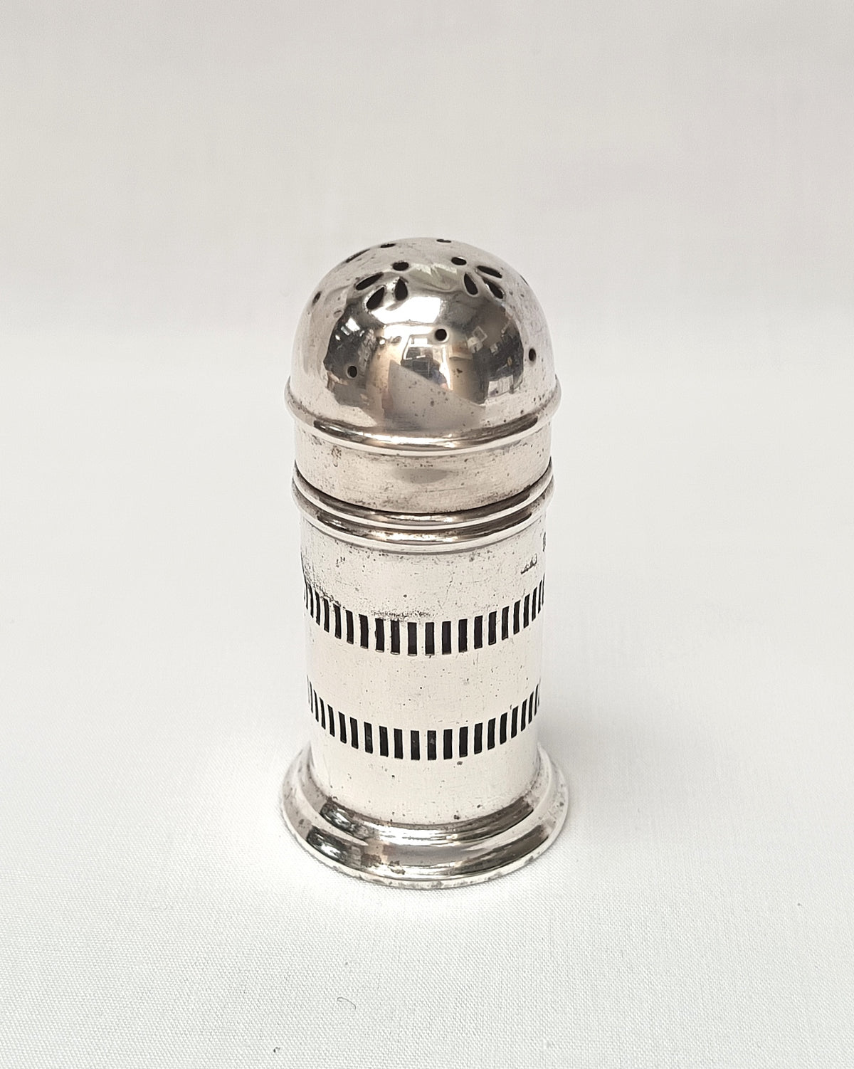 Antique Hallmarked Sterling Silver Pepperette (or Salt Shaker)