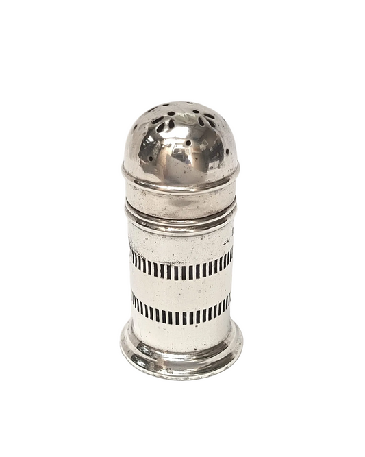 Antique Hallmarked Sterling Silver Pepperette (or Salt Shaker)