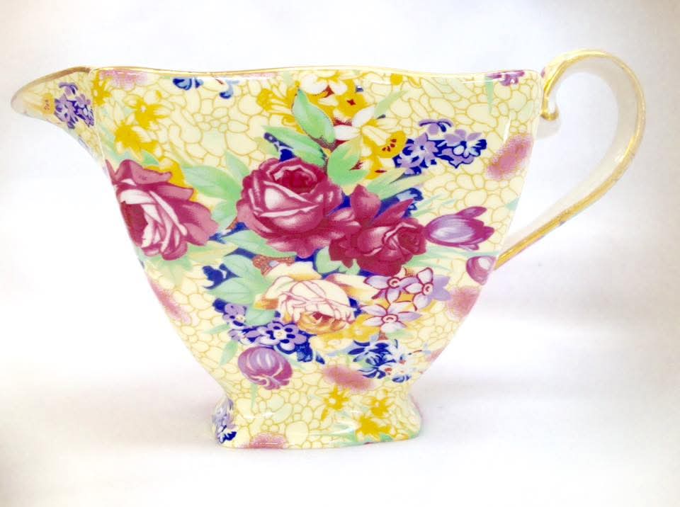 Grimwades Royal Winton | Welbeck | Chintz Teapot, Milk Jug and Open Sugar Basin | Earthenware | England | 1995 Revival