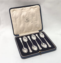 Load image into Gallery viewer, Mappin &amp; Webb Sterling Silver Coffee Spoon Set – London 1929, Original Presentation Case
