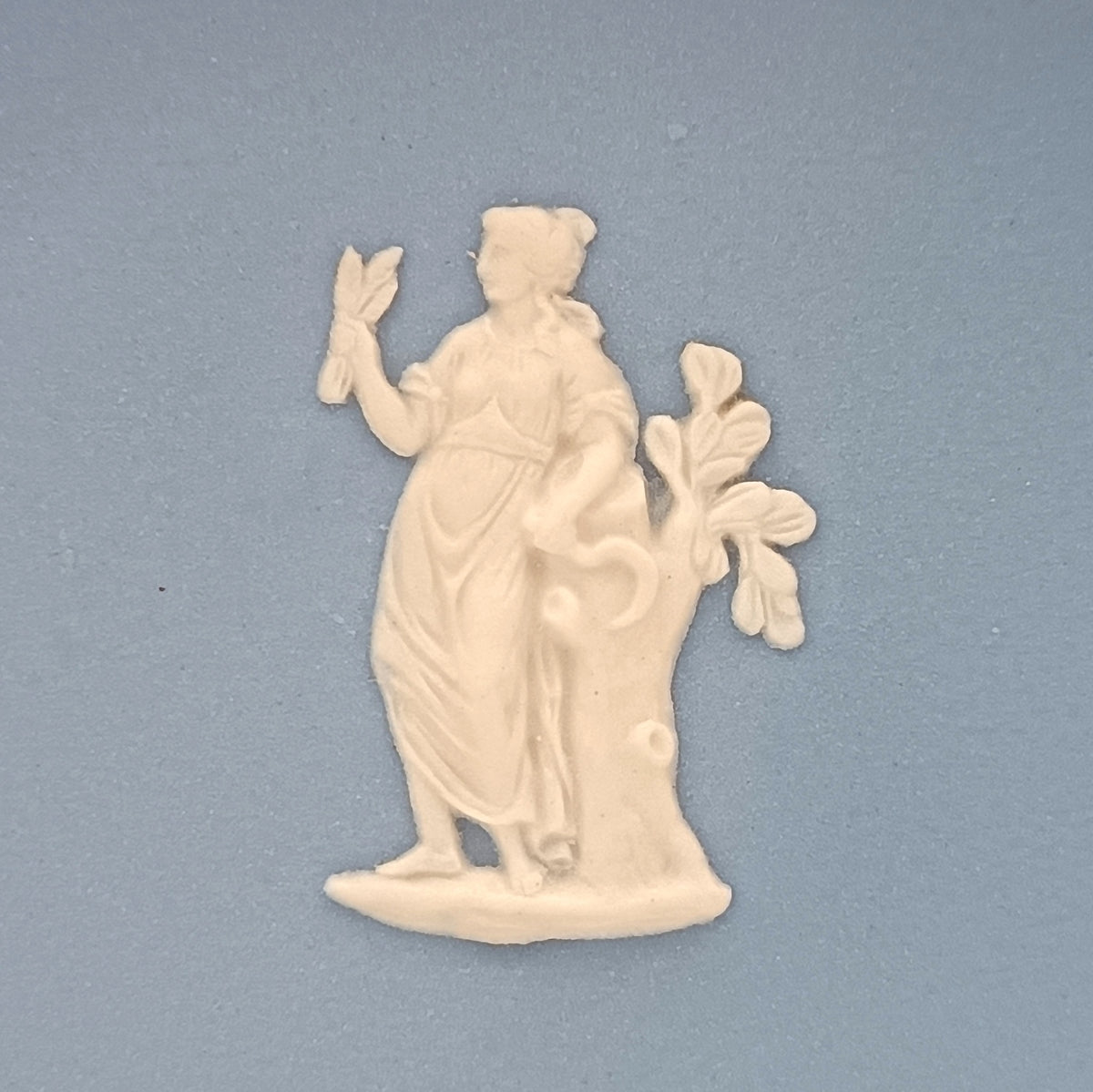 Wedgwood | Light Blue Jasperware | Pin Dish | Classical Figure | Mid-to-Late 20th Century