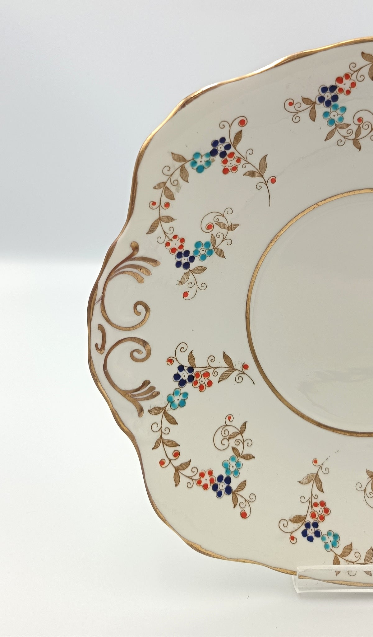 J. H. Middleton & Co. (Delphine) | Pattern 1937 | Cake Plate | Bone China | Longton, England, c.1930s
