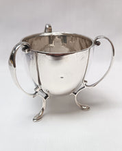Load image into Gallery viewer, Art Deco Sterling Silver Tyg / Loving Cup – Stevenson &amp; Law, 1934 | Elegant Collectible
